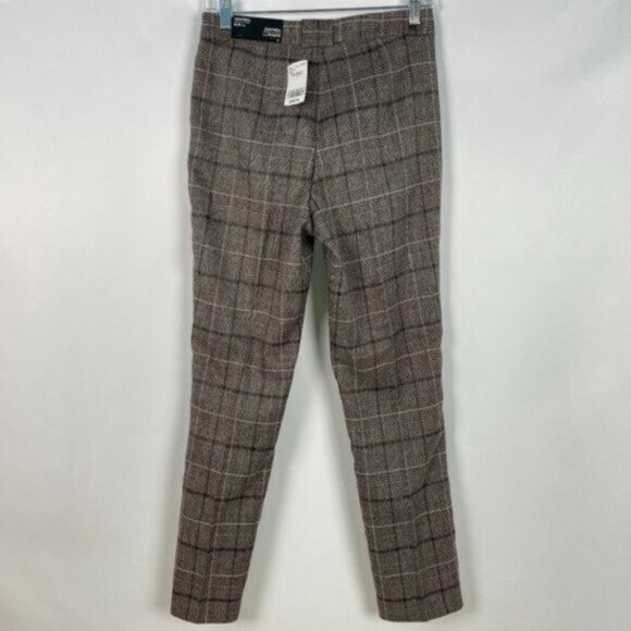Le Chateau Montreal Pants Trousers Sits At The Waist Slim Leg Plaid NWT - Picture 2 of 7